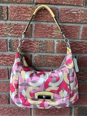 Coach Kristin F22745 Pink Crossbody Pink